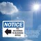 Signmission All Deliveries To Business Office, 14 in W x Rectangle, Plastic OS-2PACK-NS-P-1014-L-10094 - alternate 3